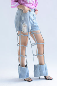 Fashion Styled Jeans cut-out cuadros