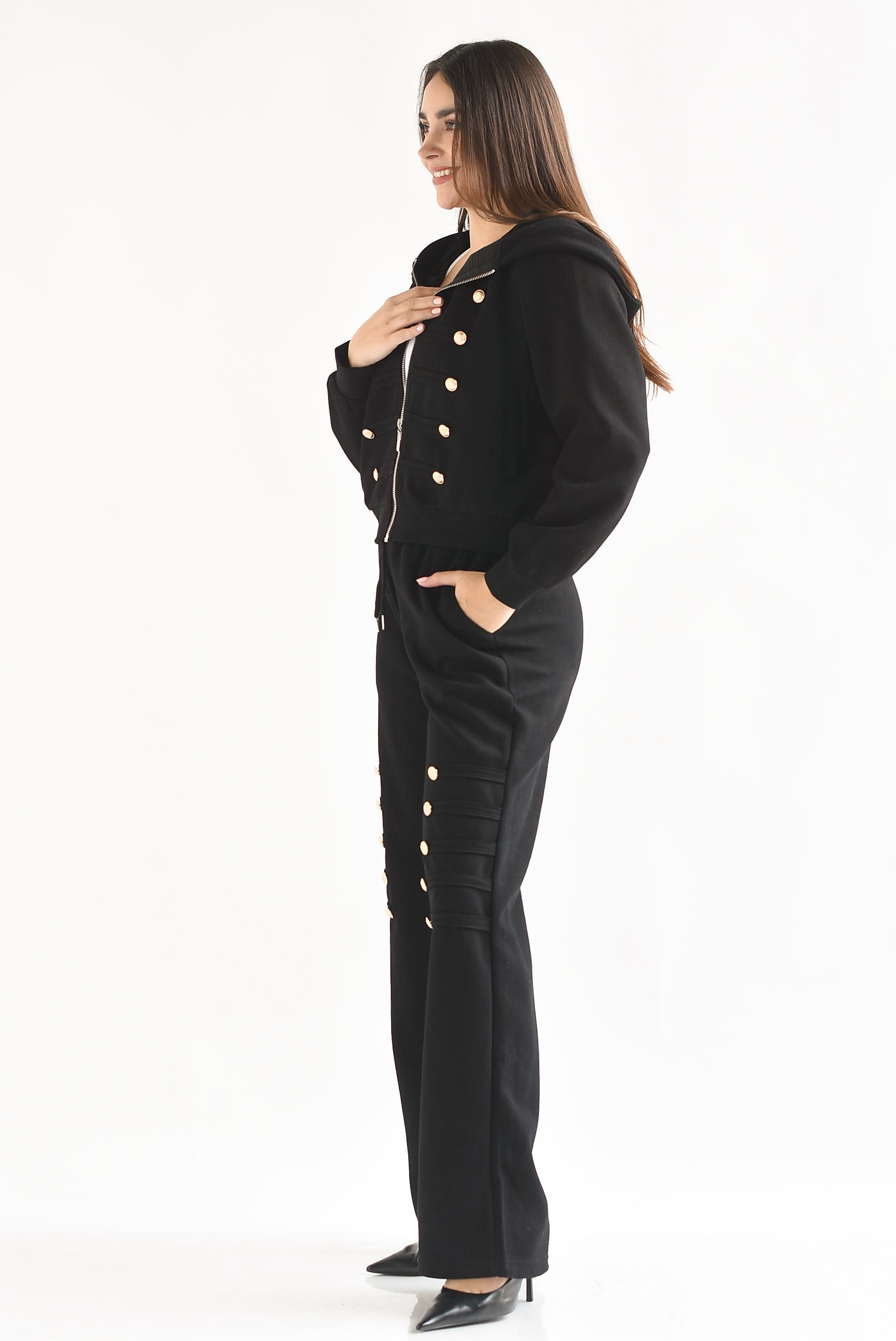 Set Pantalón y Chamarra hoodie militar