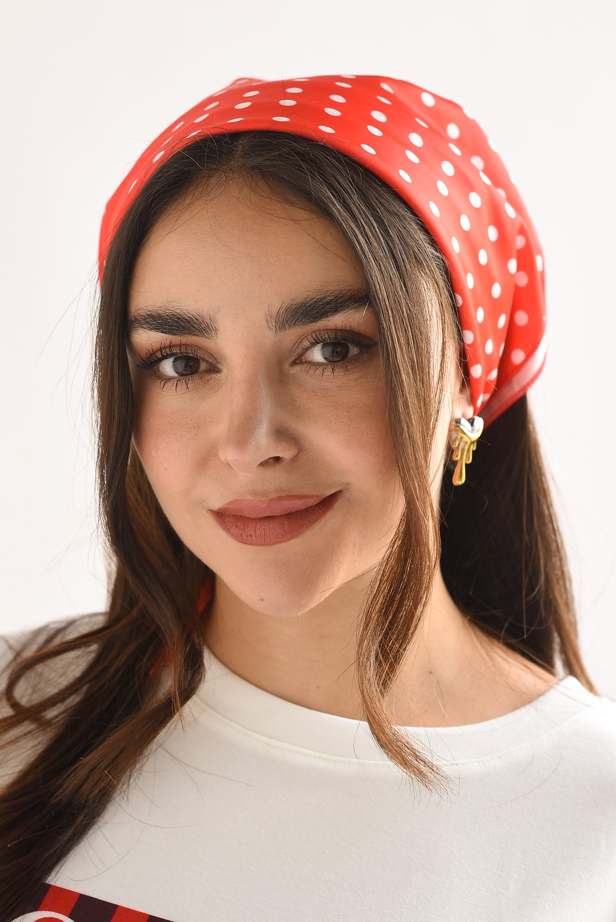T-Shirt perro ICONIC con mascada polka dots