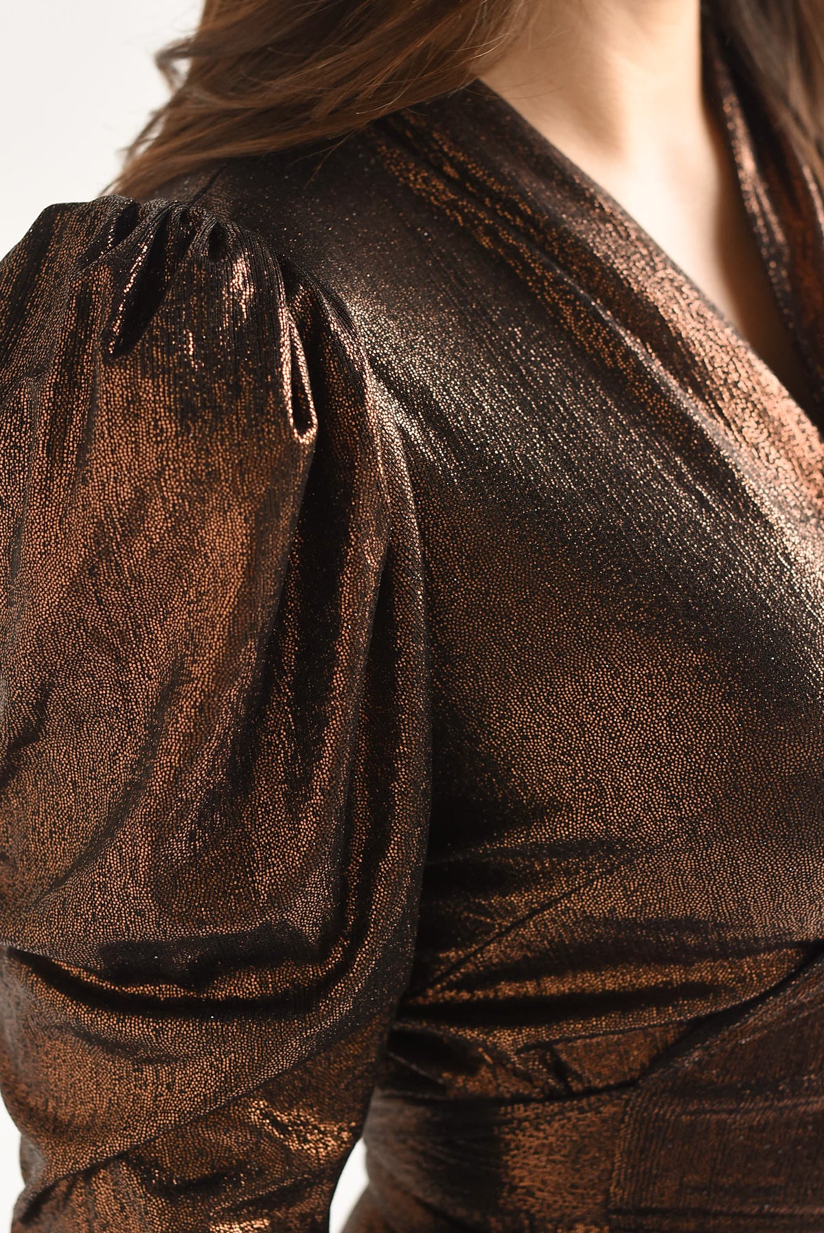 Jumpsuit metalizado cobre