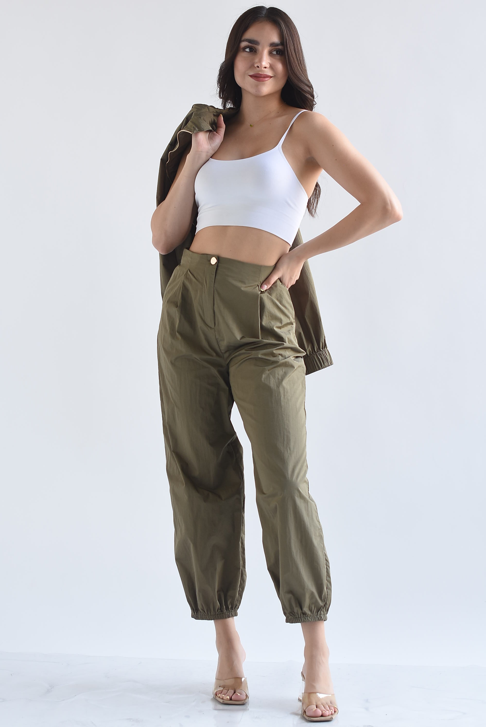 Set Pantalón y Chamarra nylon