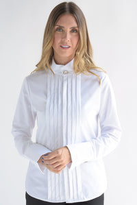 Fashion Styled Camisa tablas Blanca