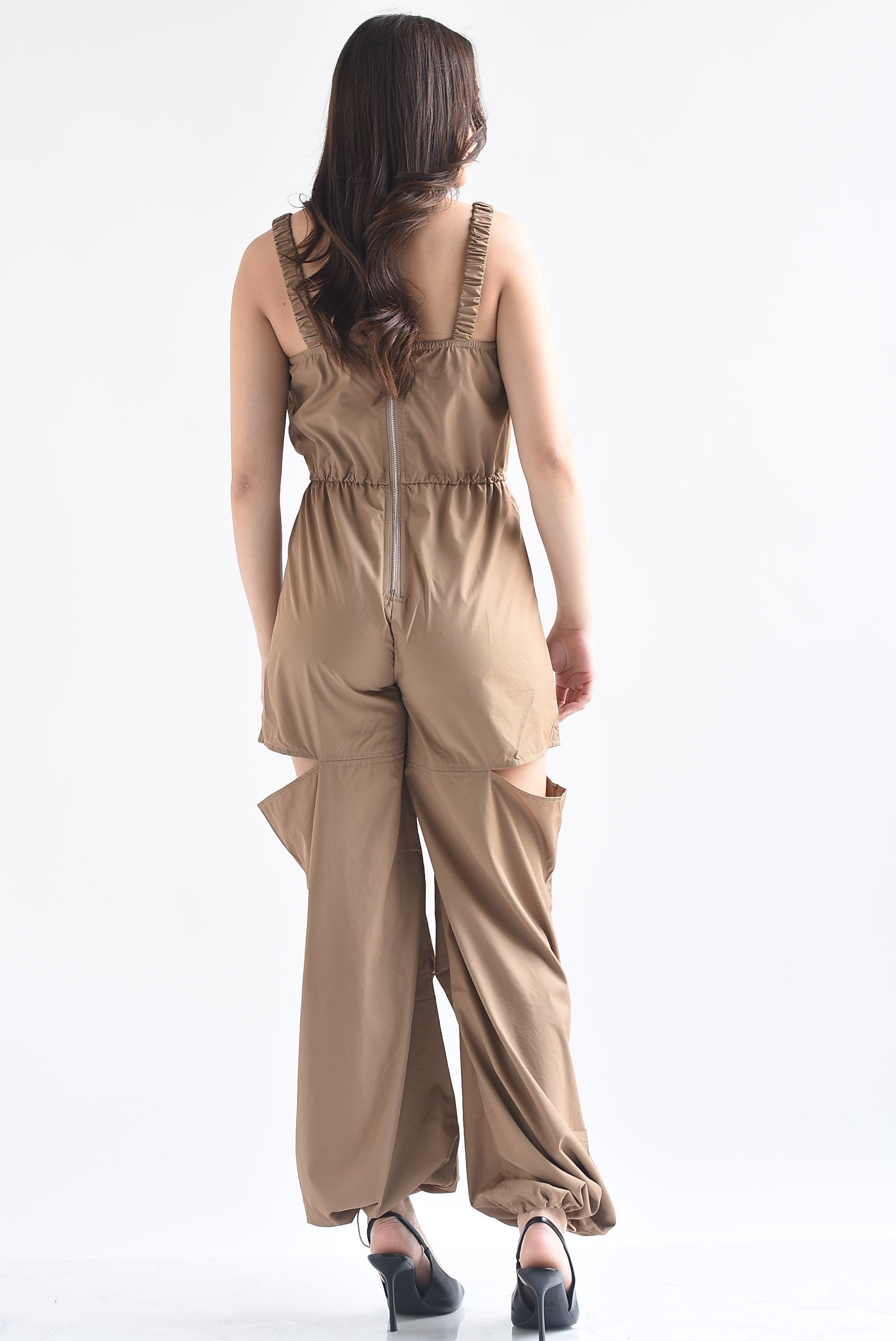 Overol nylon cut-out pierna