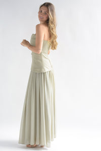 Fashion Styled Set Falda larga y Top tubo Verde Sage