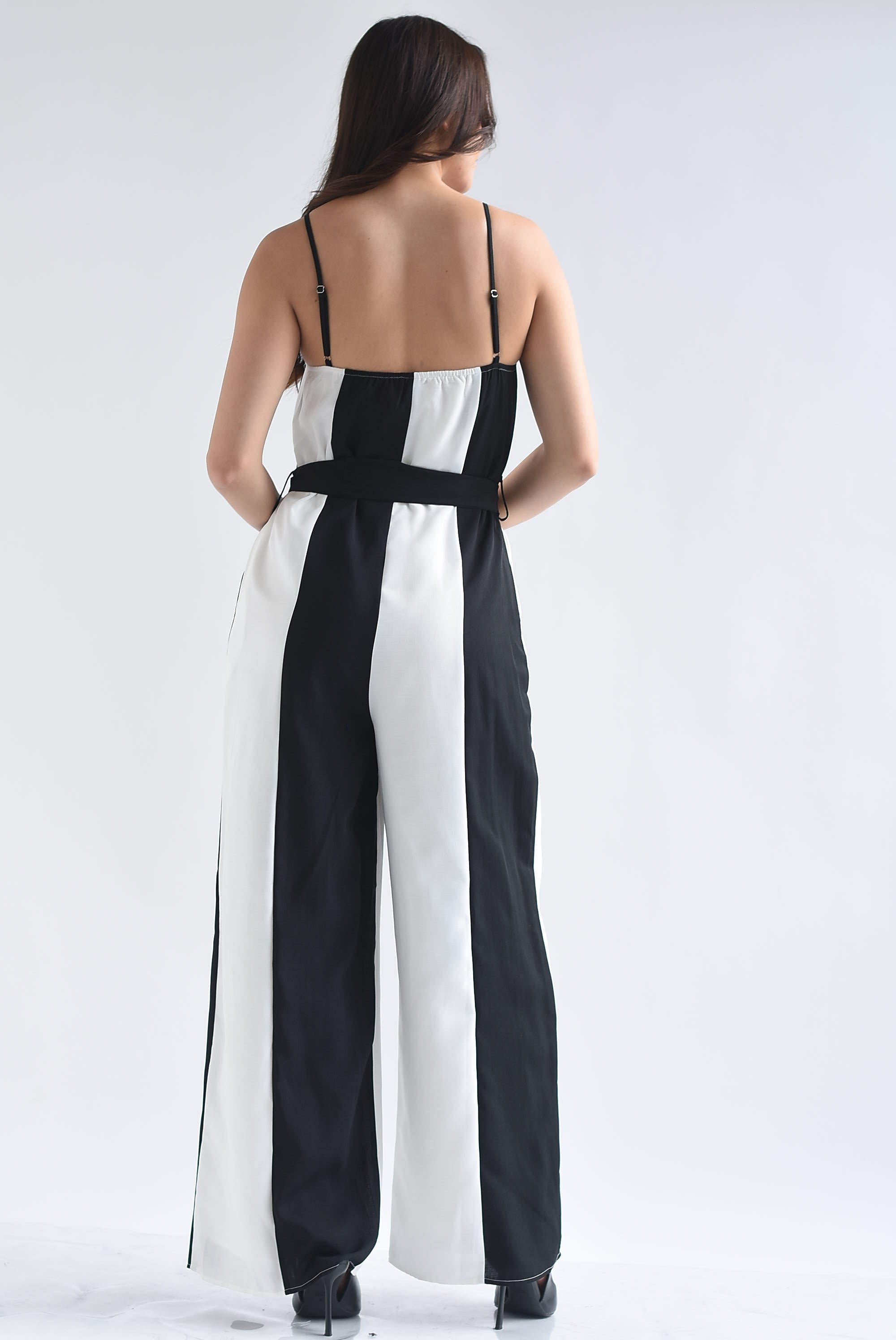 Jumpsuit líneas bitono tirantes