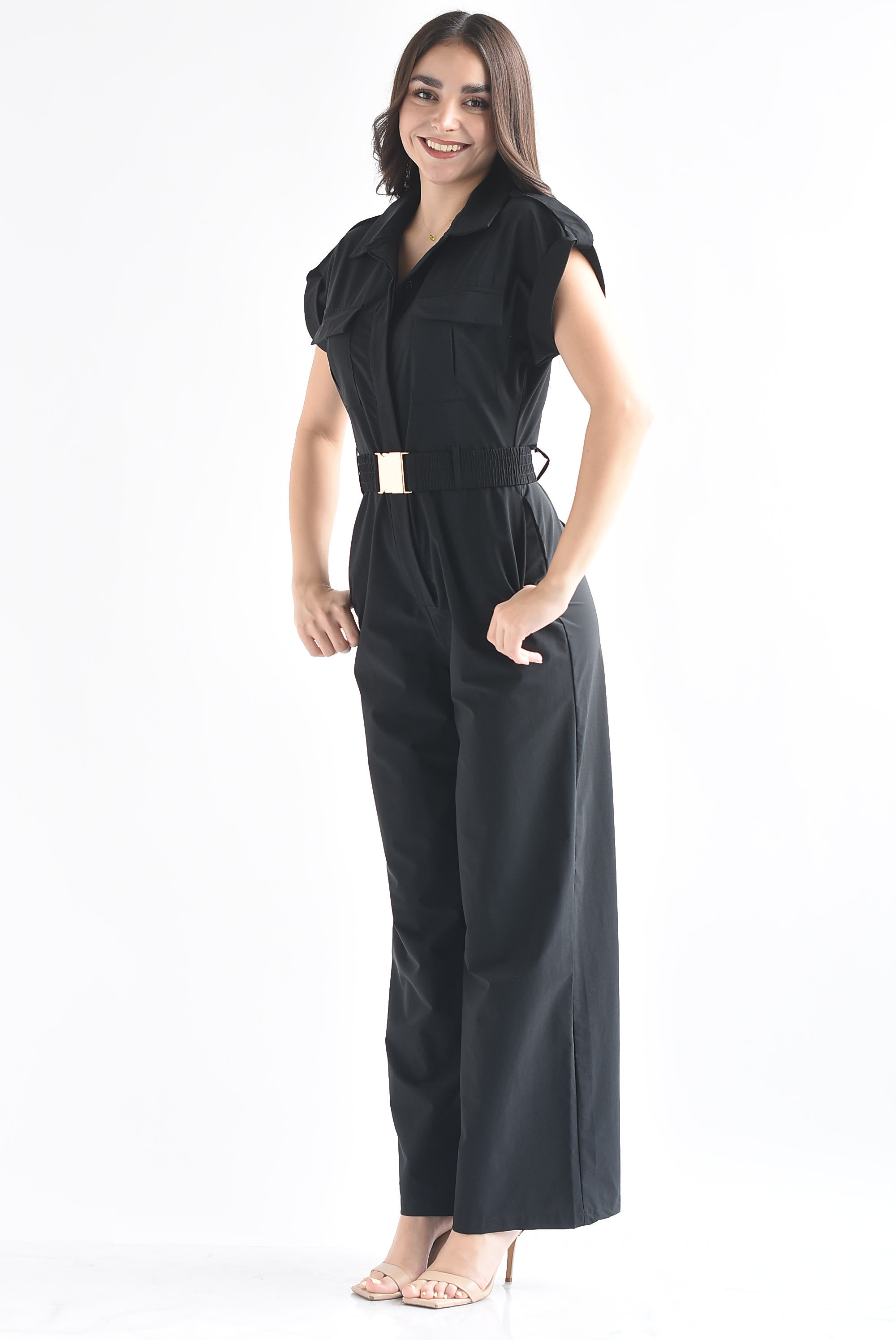 Jumpsuit cinturón elástico