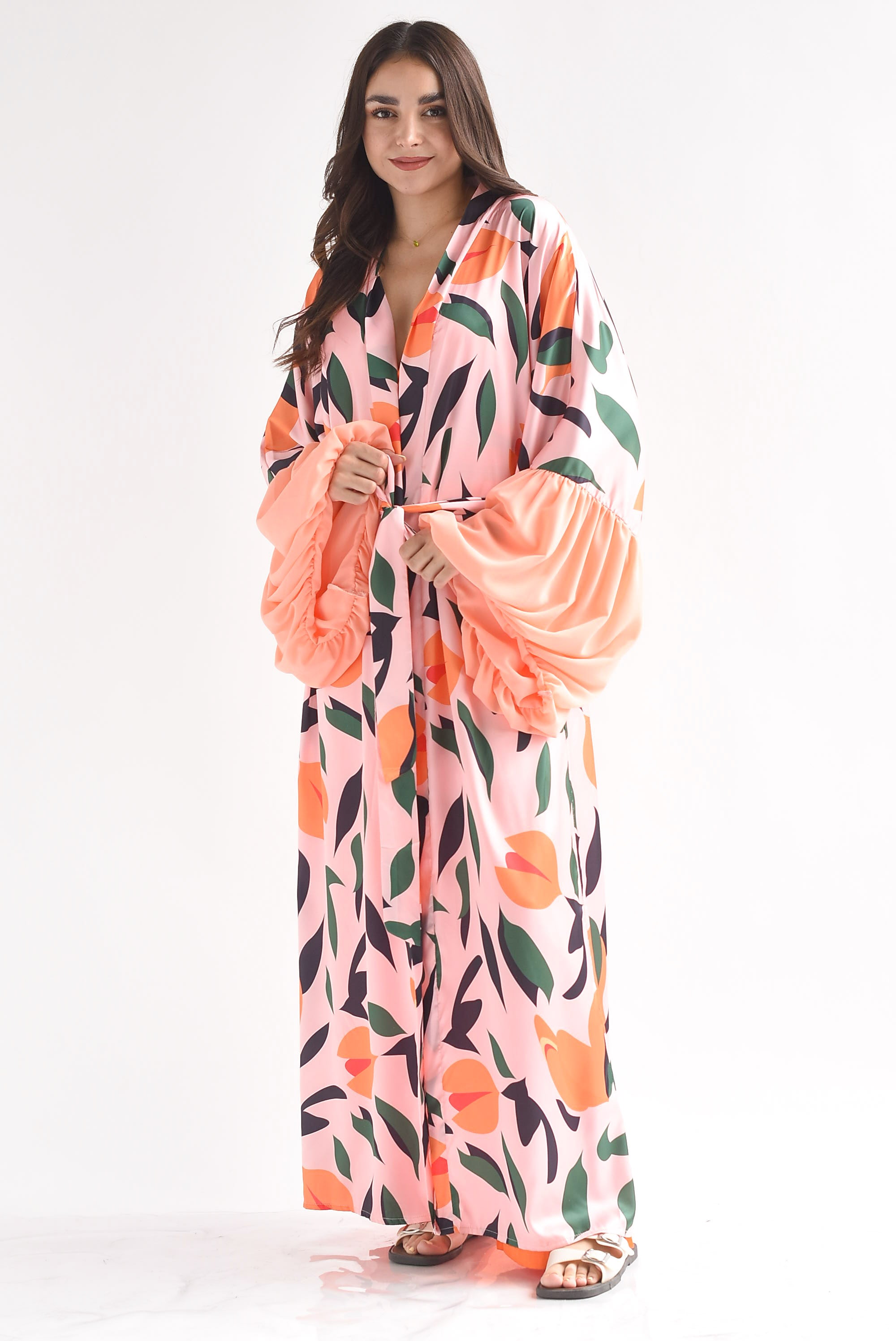 Kimono tulipanes manga globo