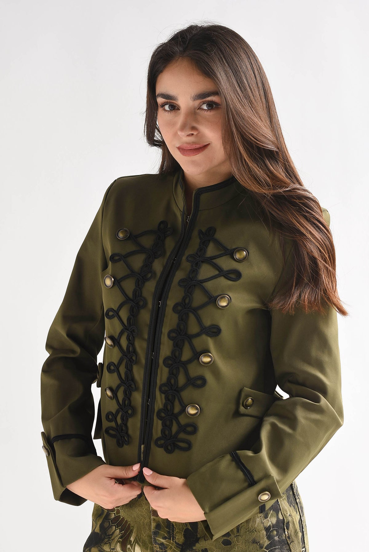 Blazer gabardina militar