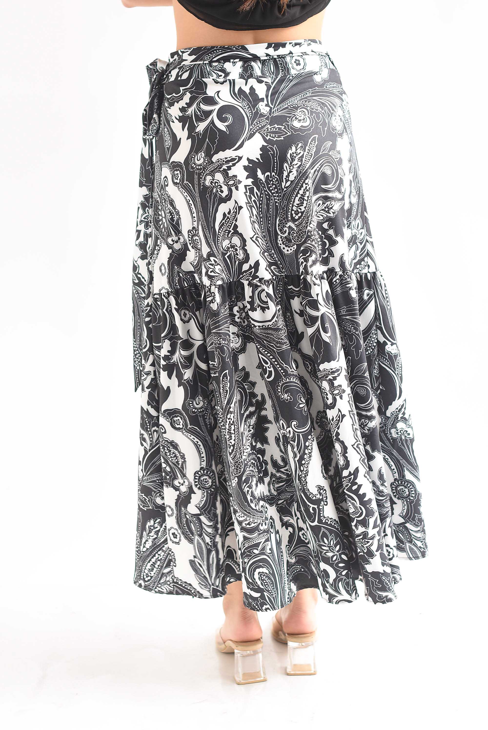 Falda envolvente paisley