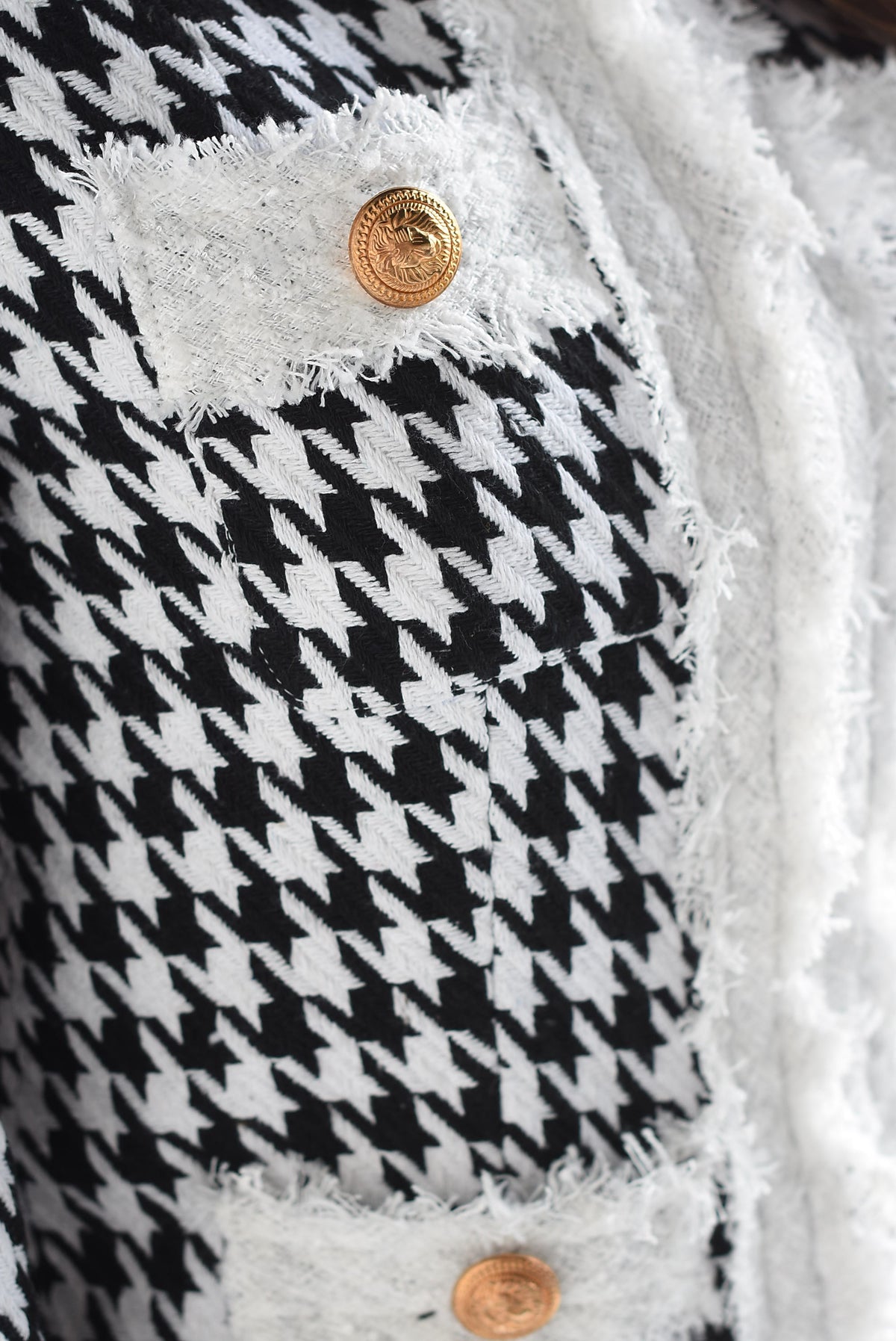 Blazer tweed houndstooth