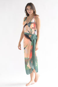 Fashion Styled Set Traje de baño y Cover-up Tropical