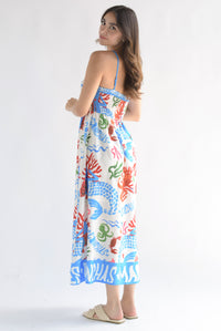 Fashion Styled Vestido elementos marinos Cangrejo