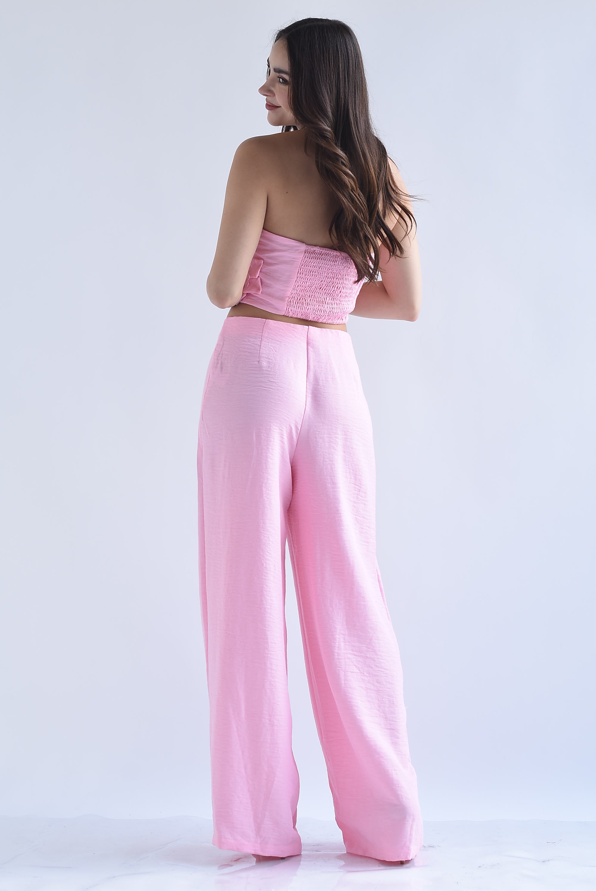Set Pantalón wide y Top flores