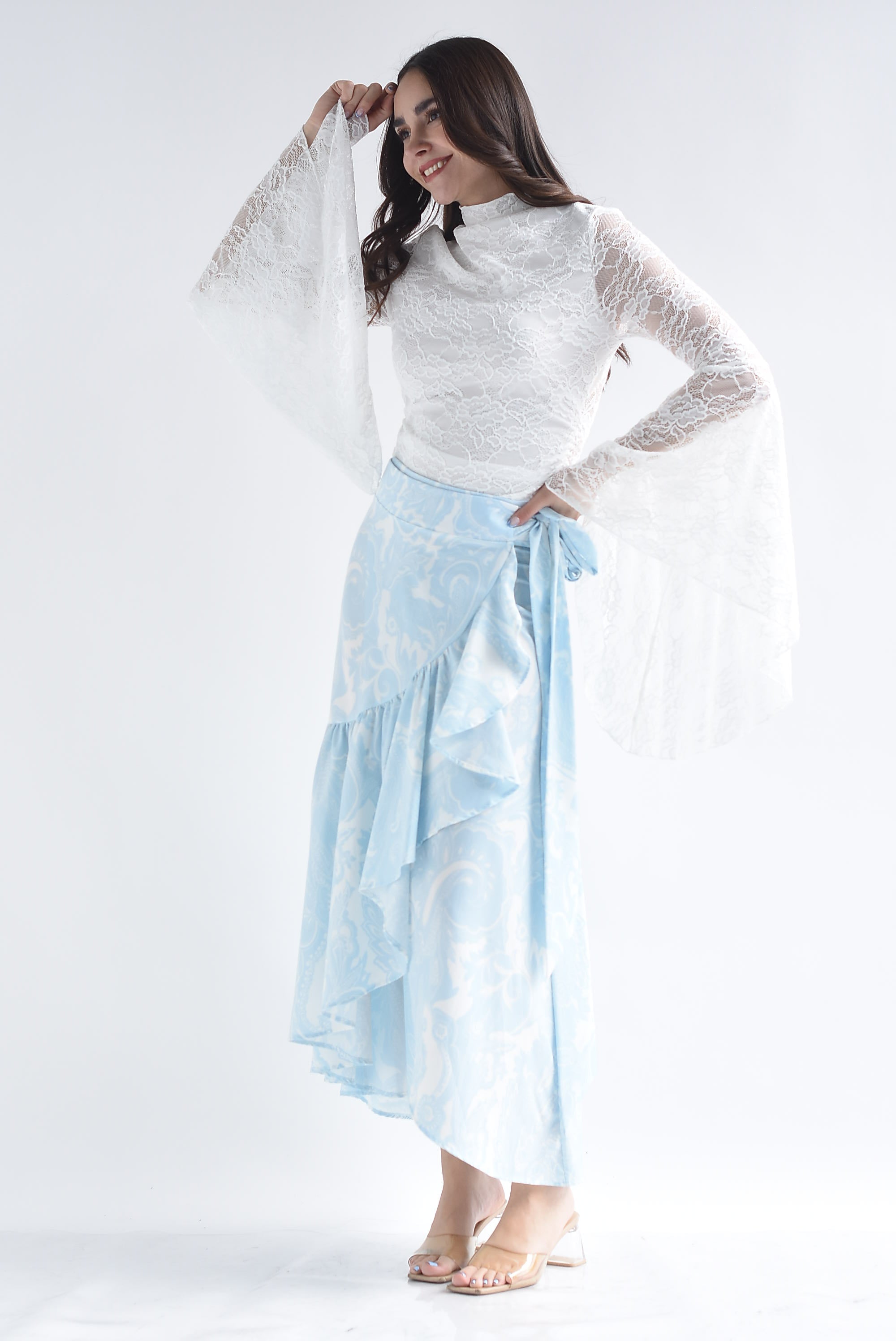 Falda envolvente paisley