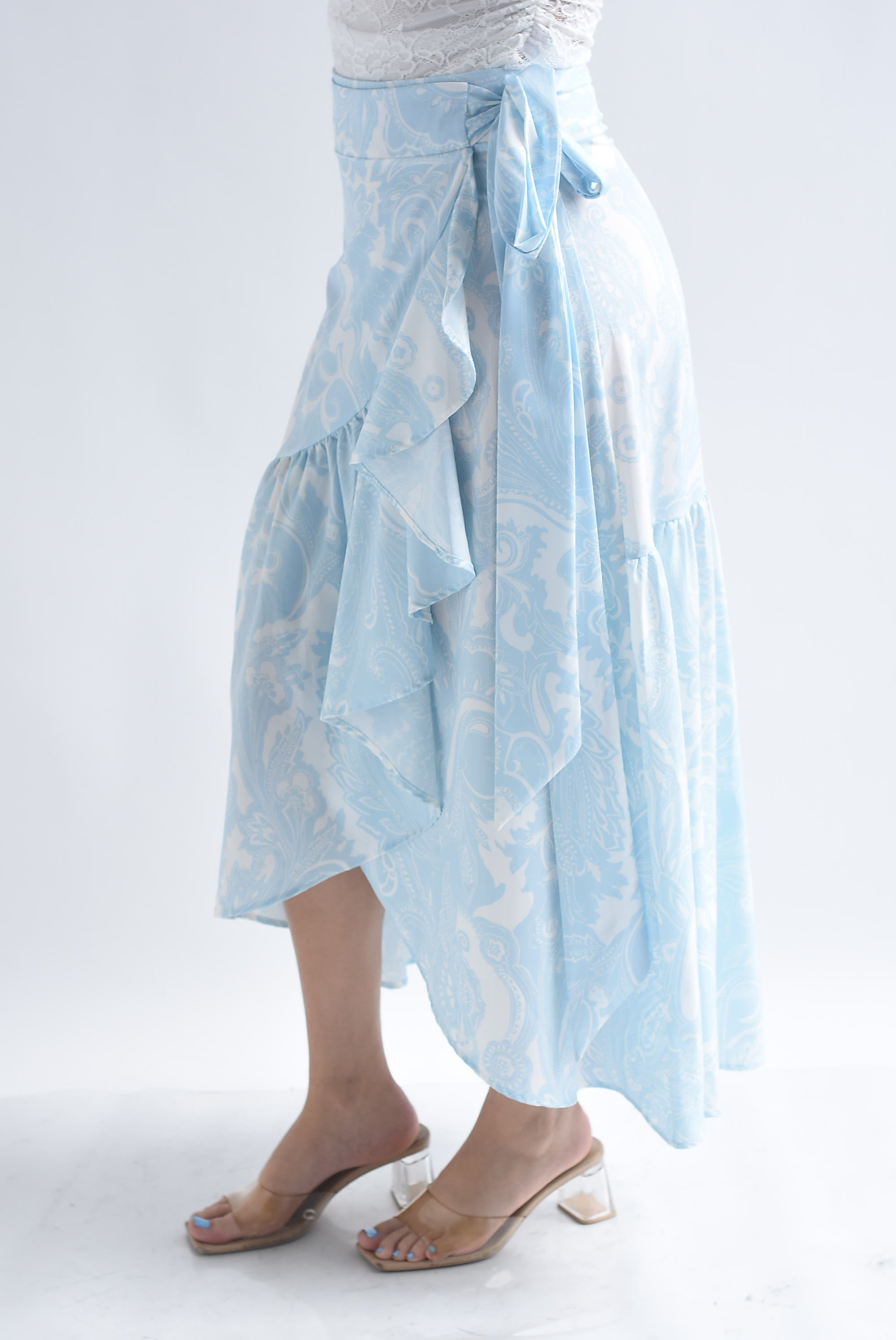 Falda envolvente paisley