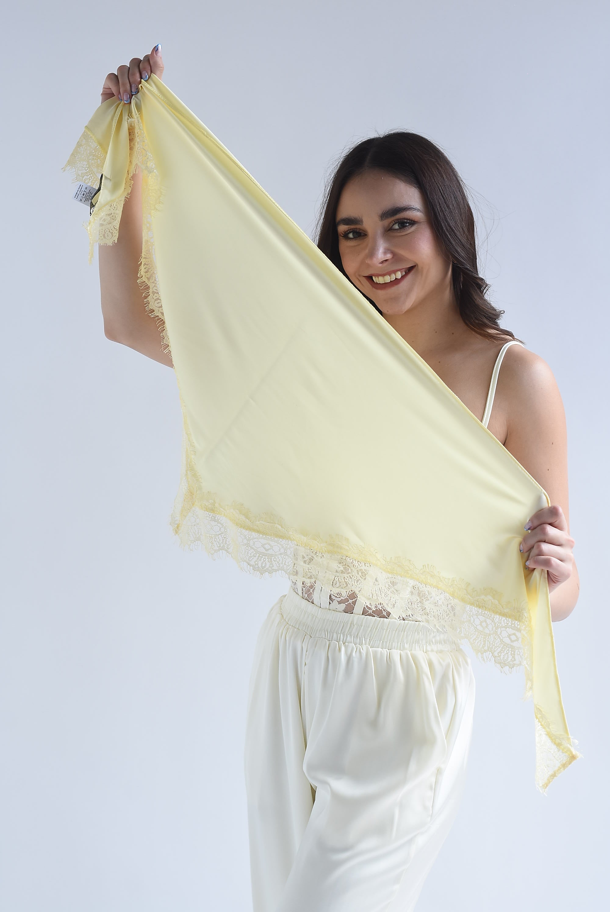 Pareo satín olán encaje