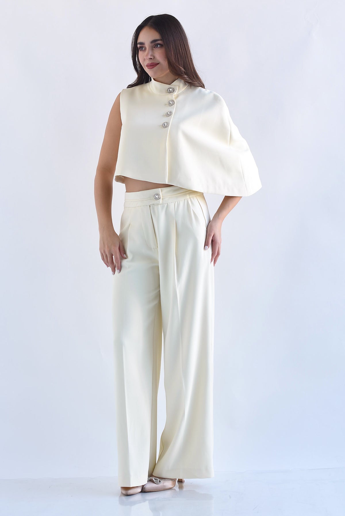 Set Pantalón y Chaleco capa joyas