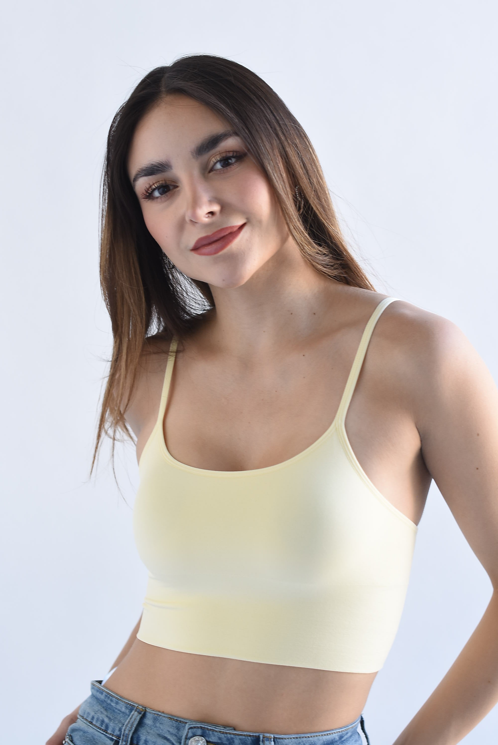 Top Underwear tirante ajustable Amarillo mantequilla