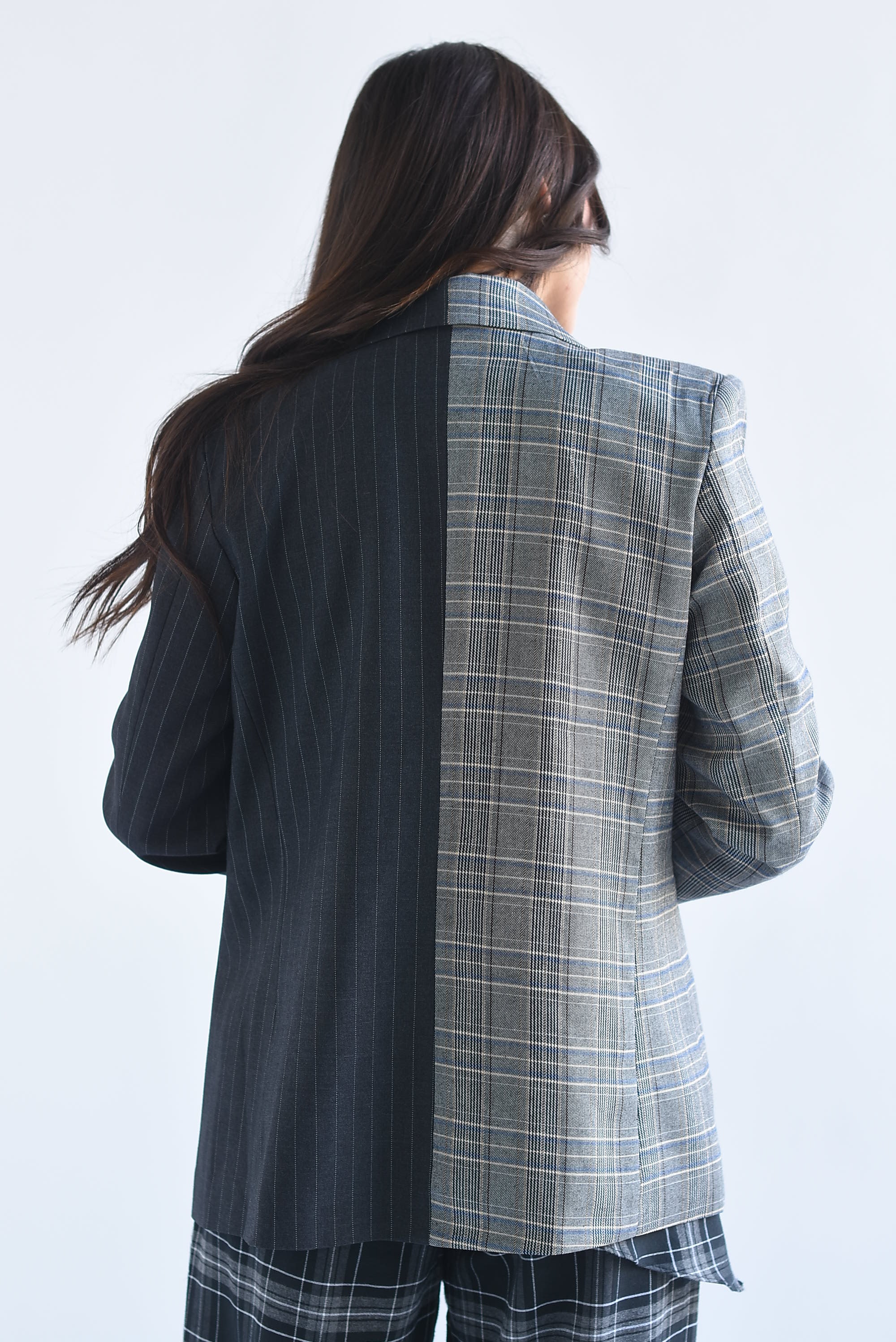 Blazer líneas y cuadros