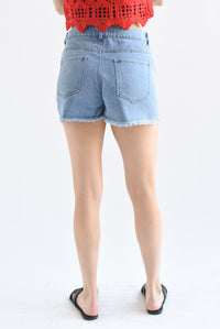 Fashion Styled Short deshilachado Denim