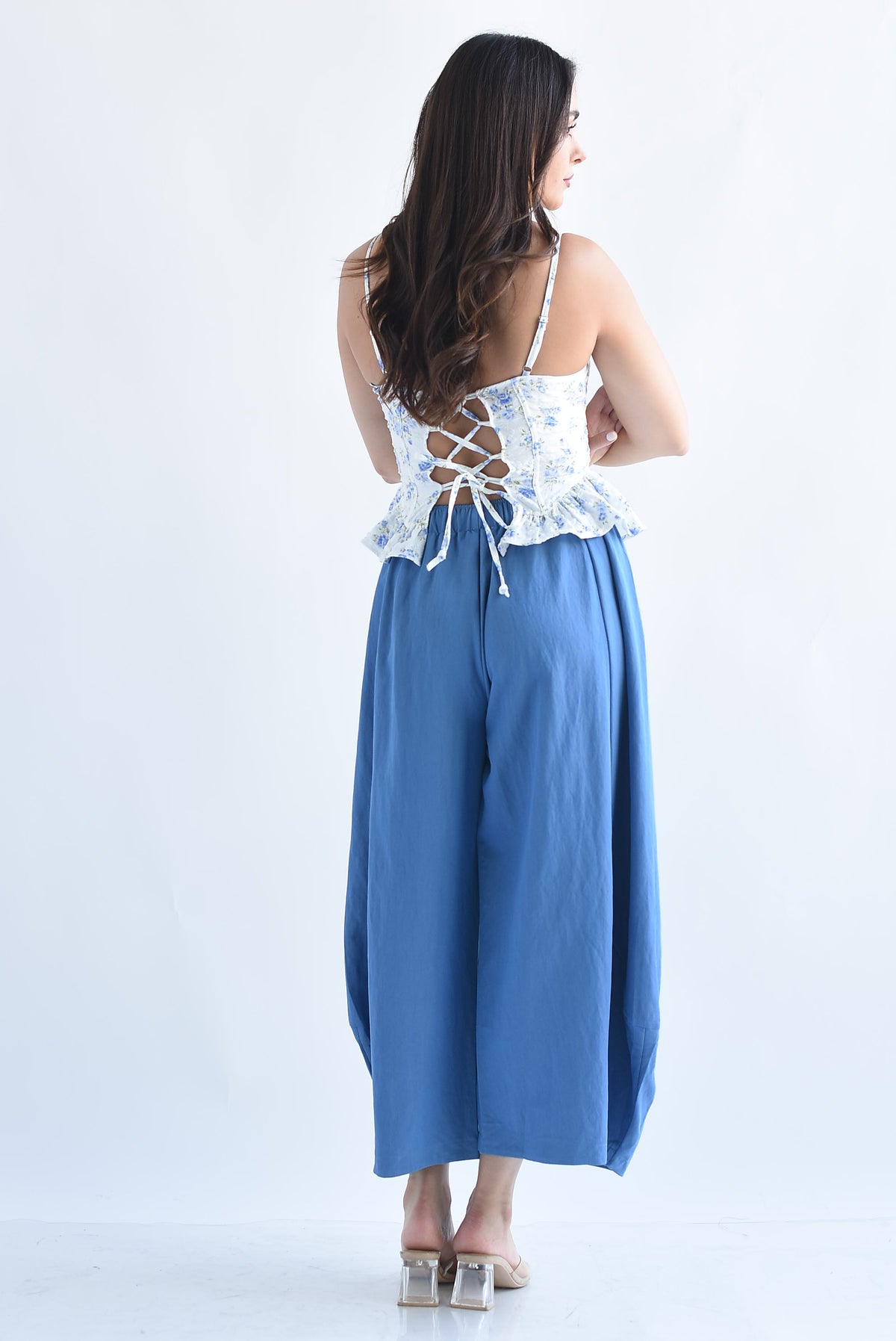 Pantalón barrel culotte