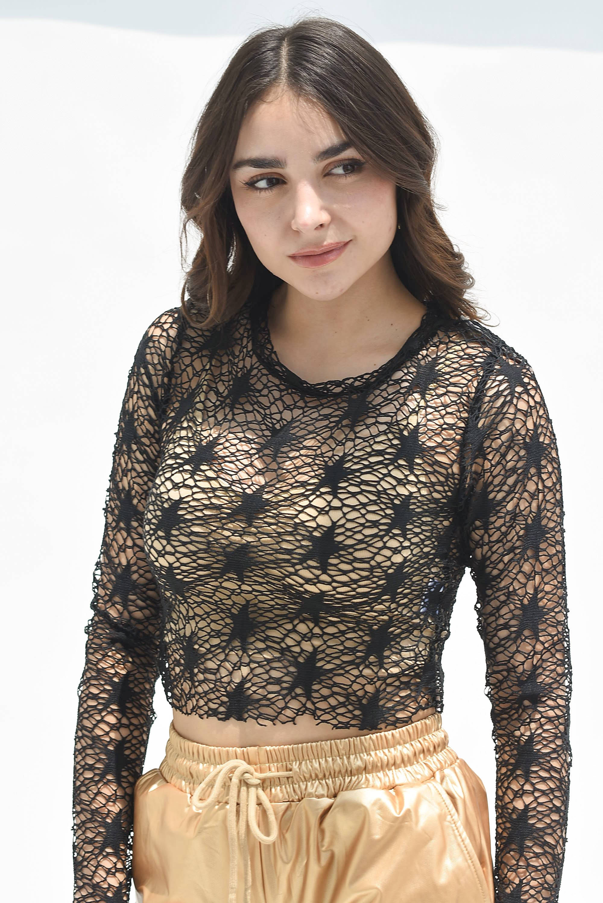 Blusa calada Negro