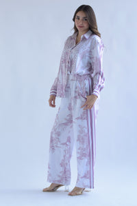 Fashion Styled Set Pantalón y Blusa leopardo Toile Rosa