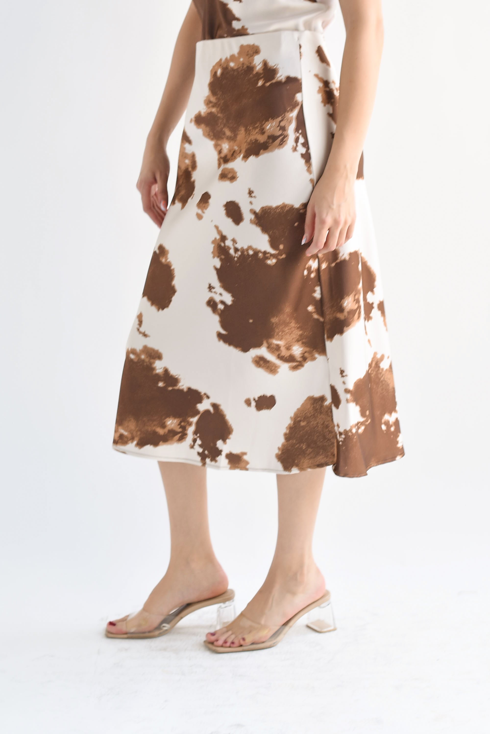 Falda lencera cow Moka