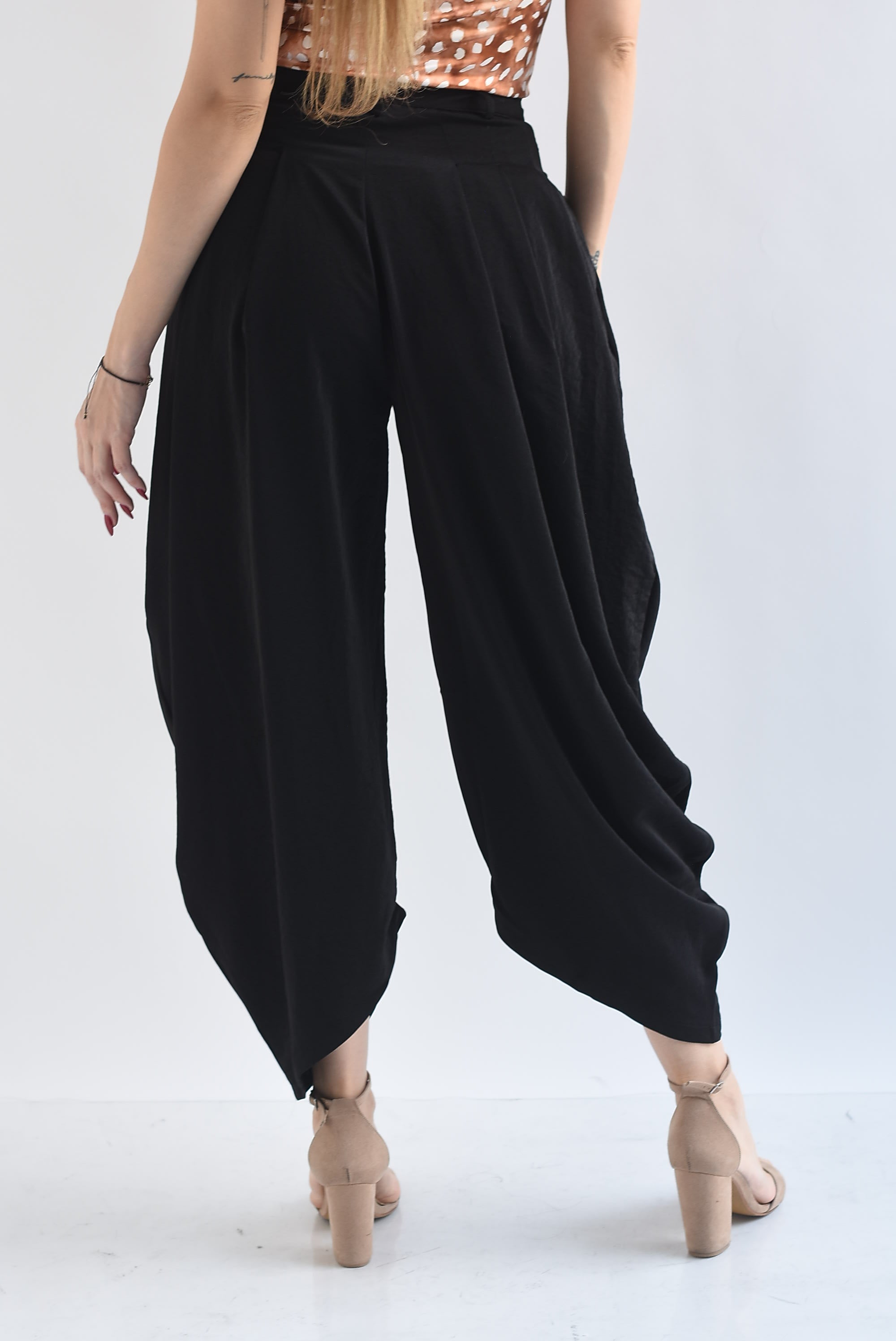 Pantalón globo pinzas