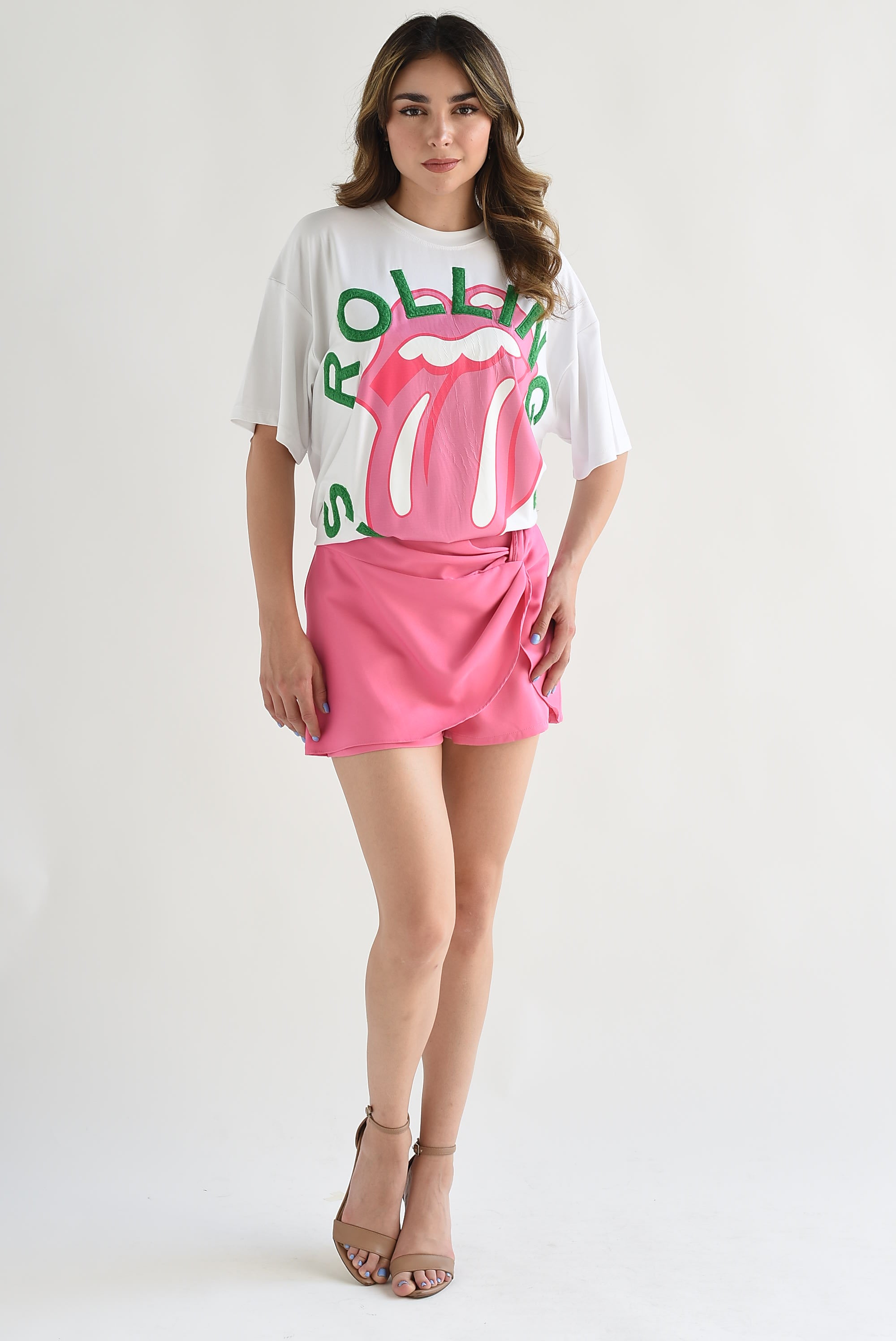 Falda-Short nudo Rosa Chicle