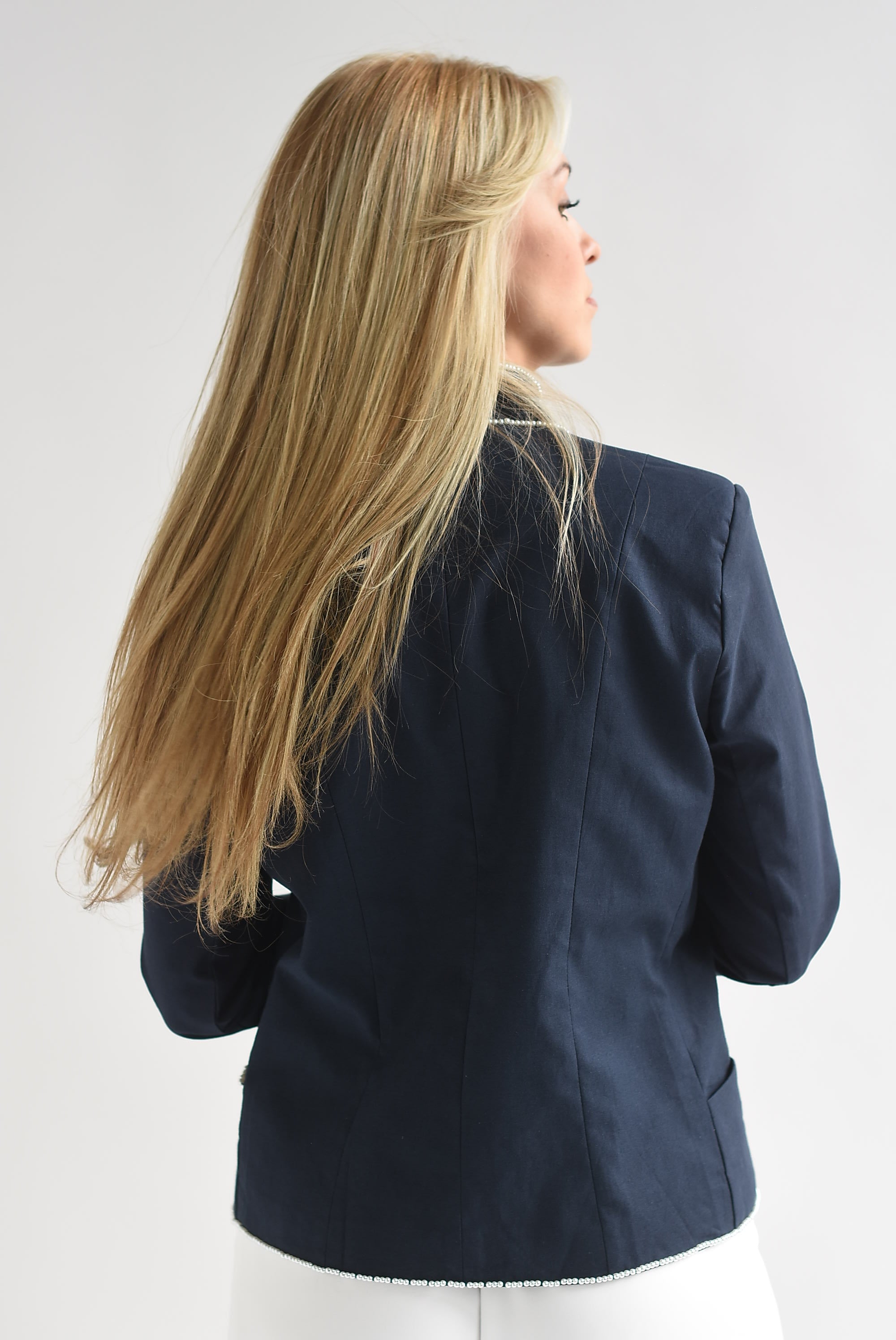 Blazer militar Chinese perlas