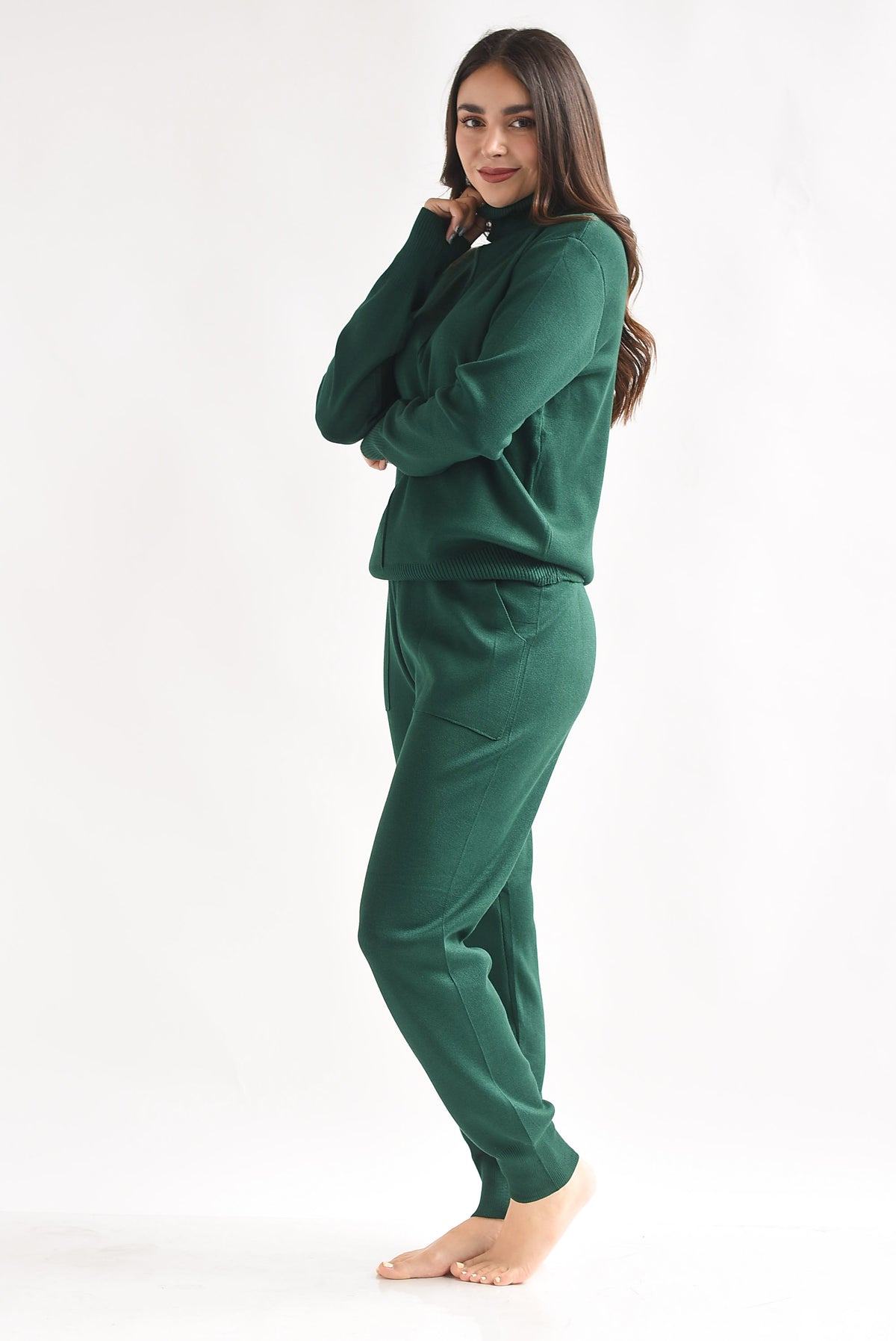 Set Pantalón y Sweater cuello alto