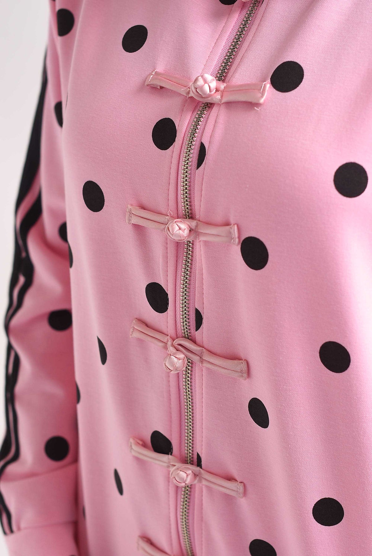 Set Pantalón y Chamarra lazos chinese track deportivo polka dots