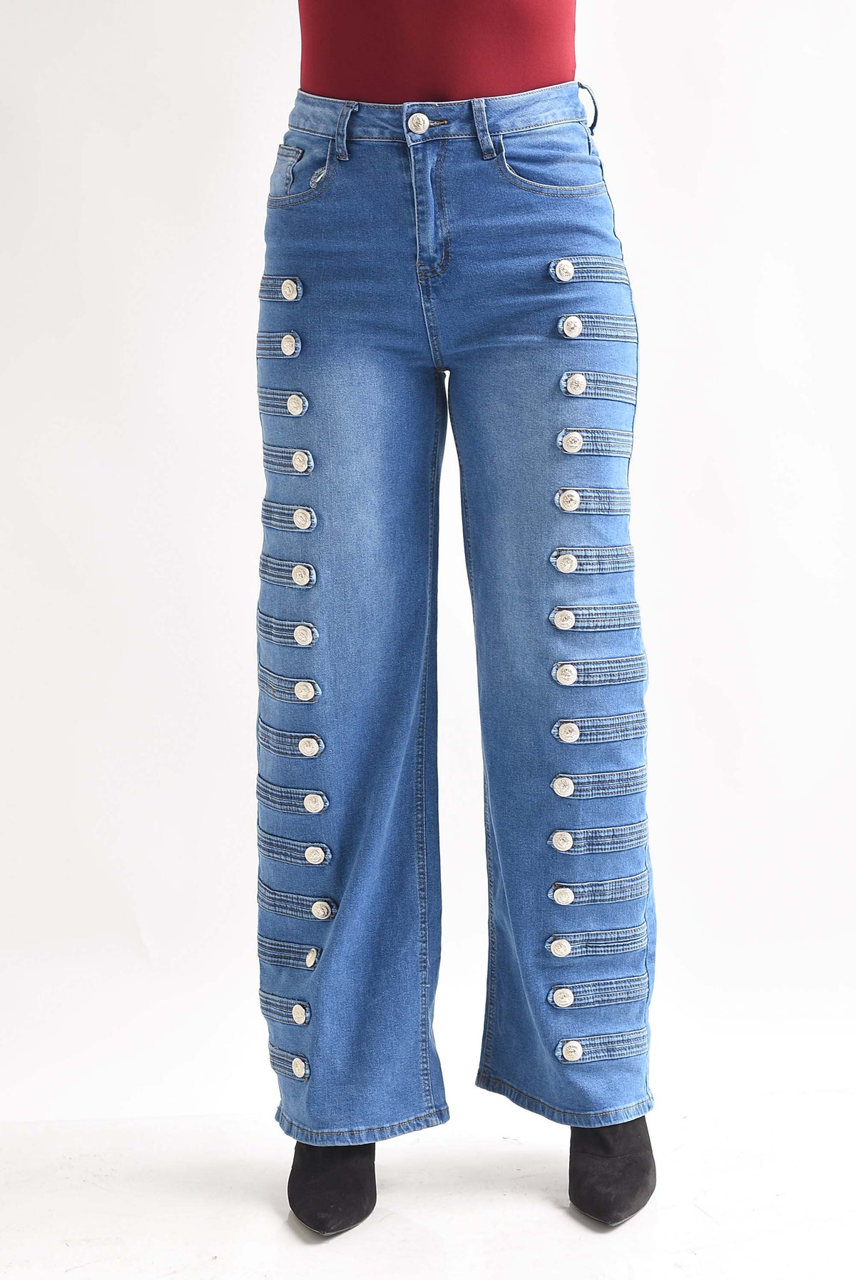 Jeans wide militar