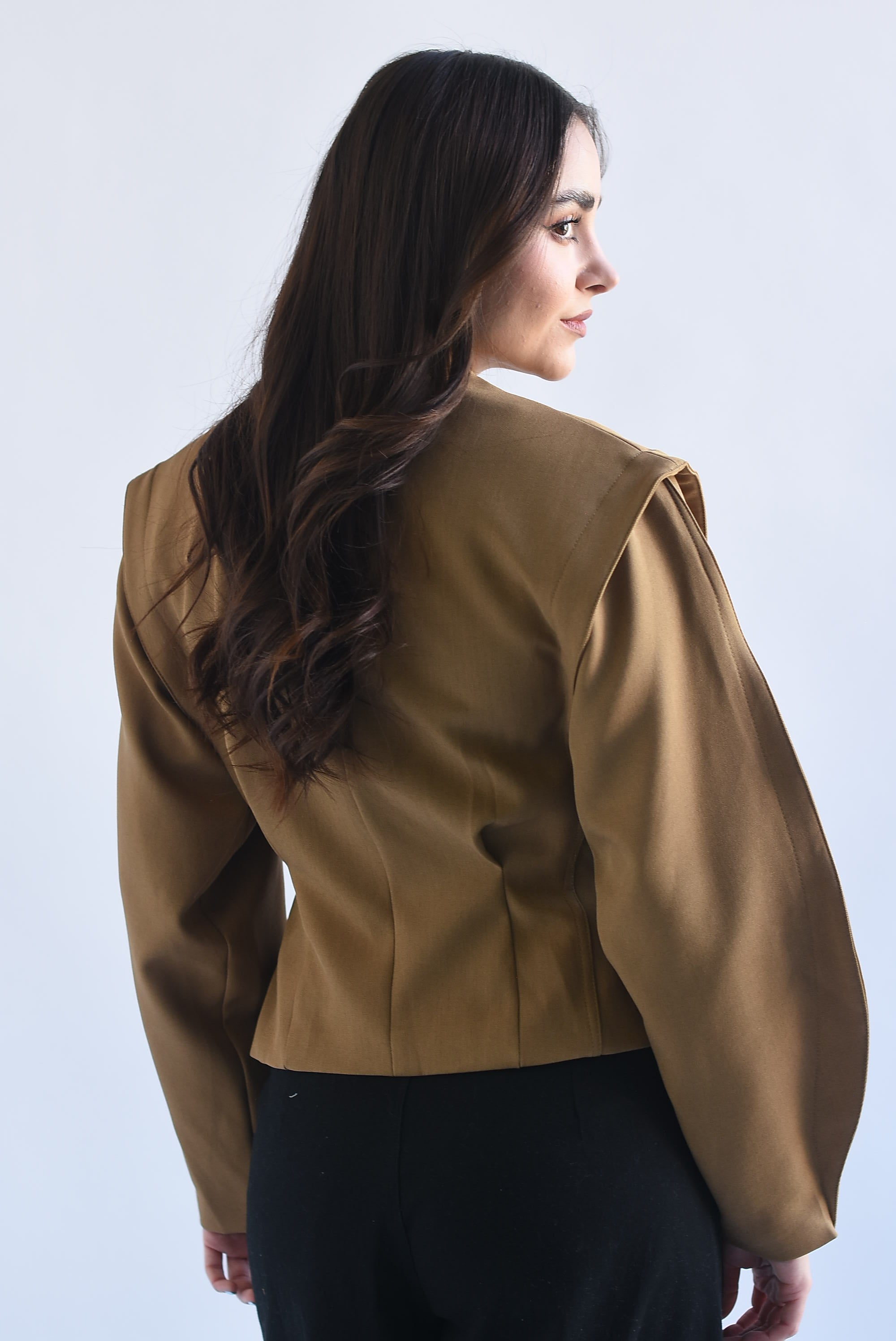 Blazer cruzado manga globo