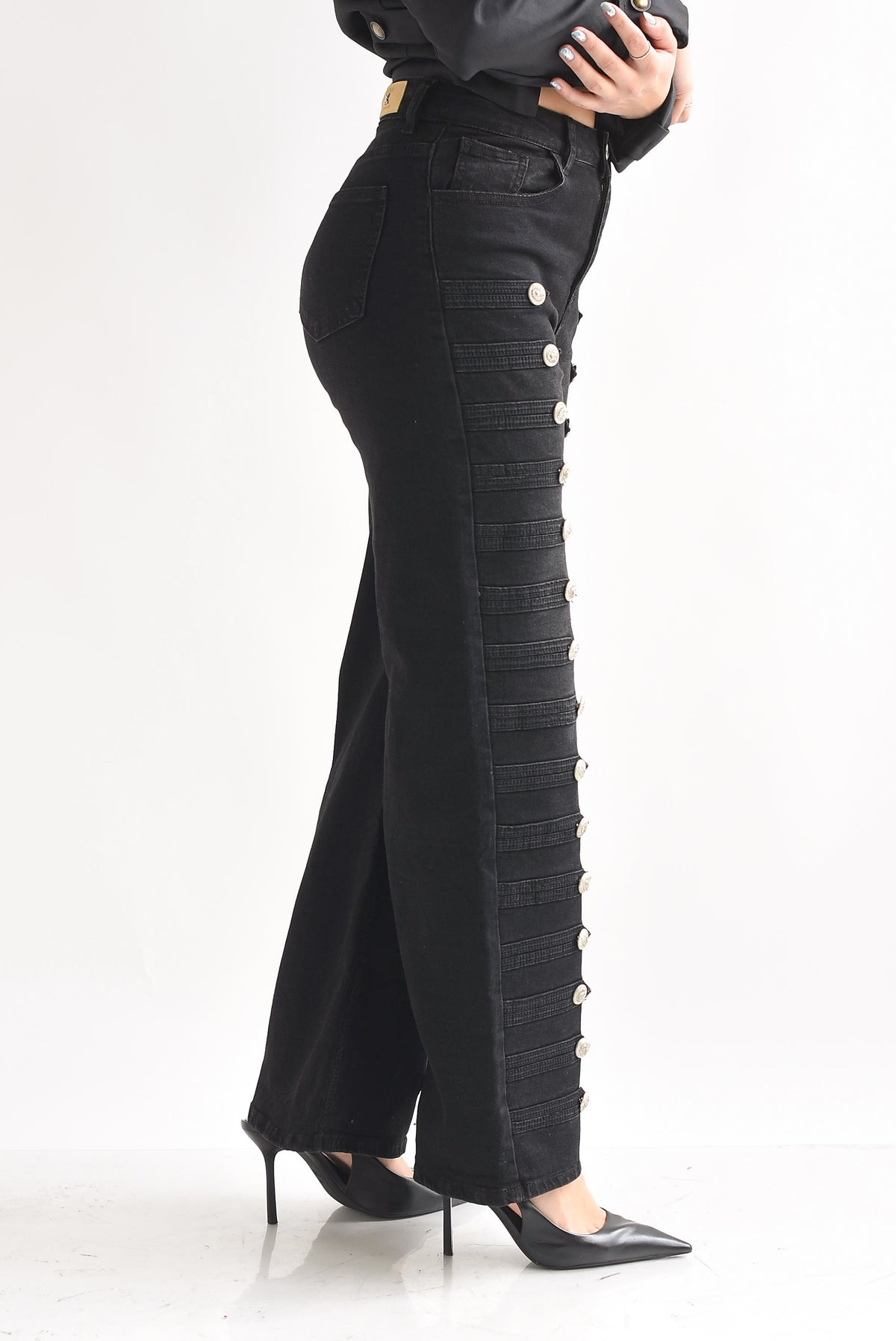 Jeans wide militar