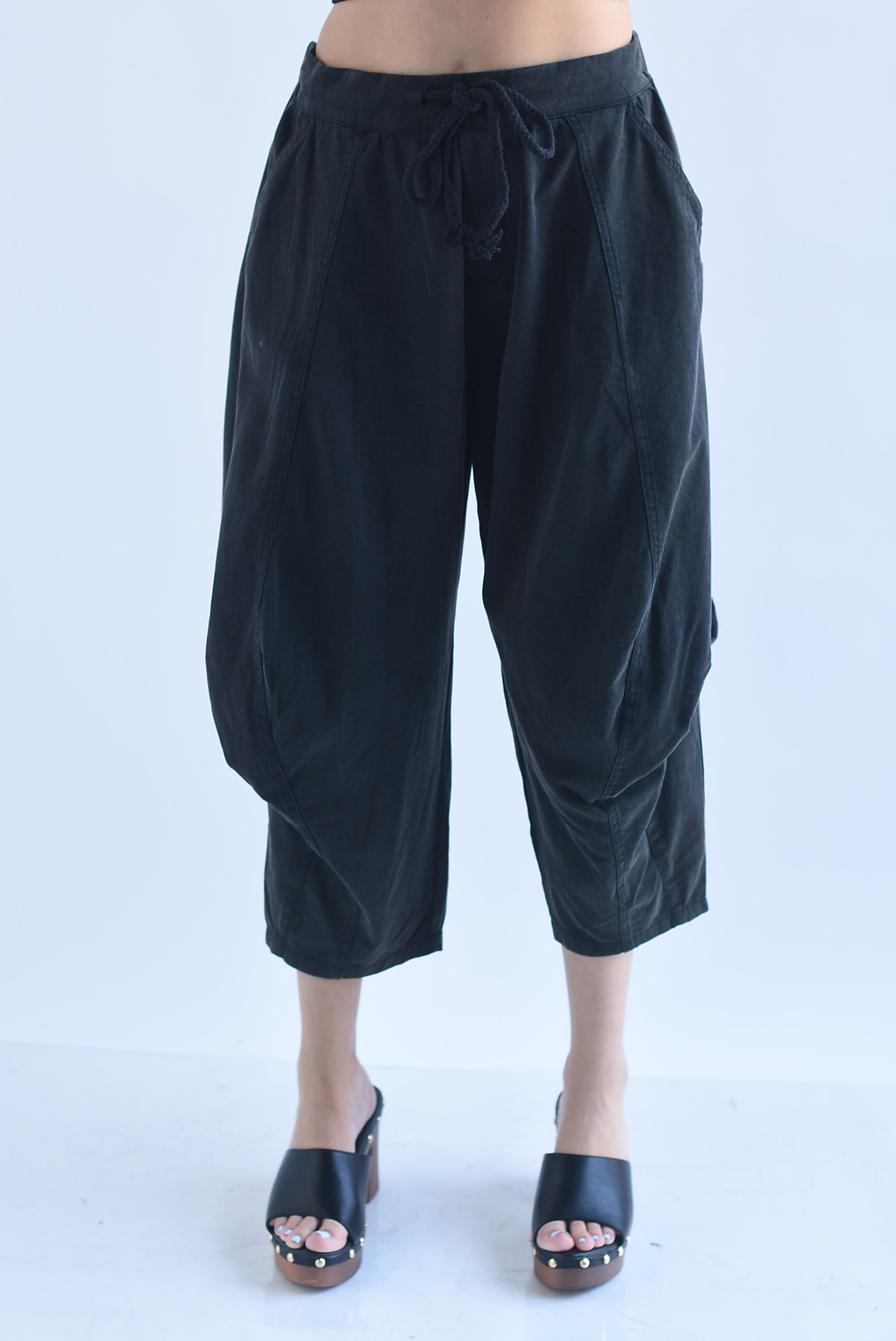Pantalón barrel culotte Denim
