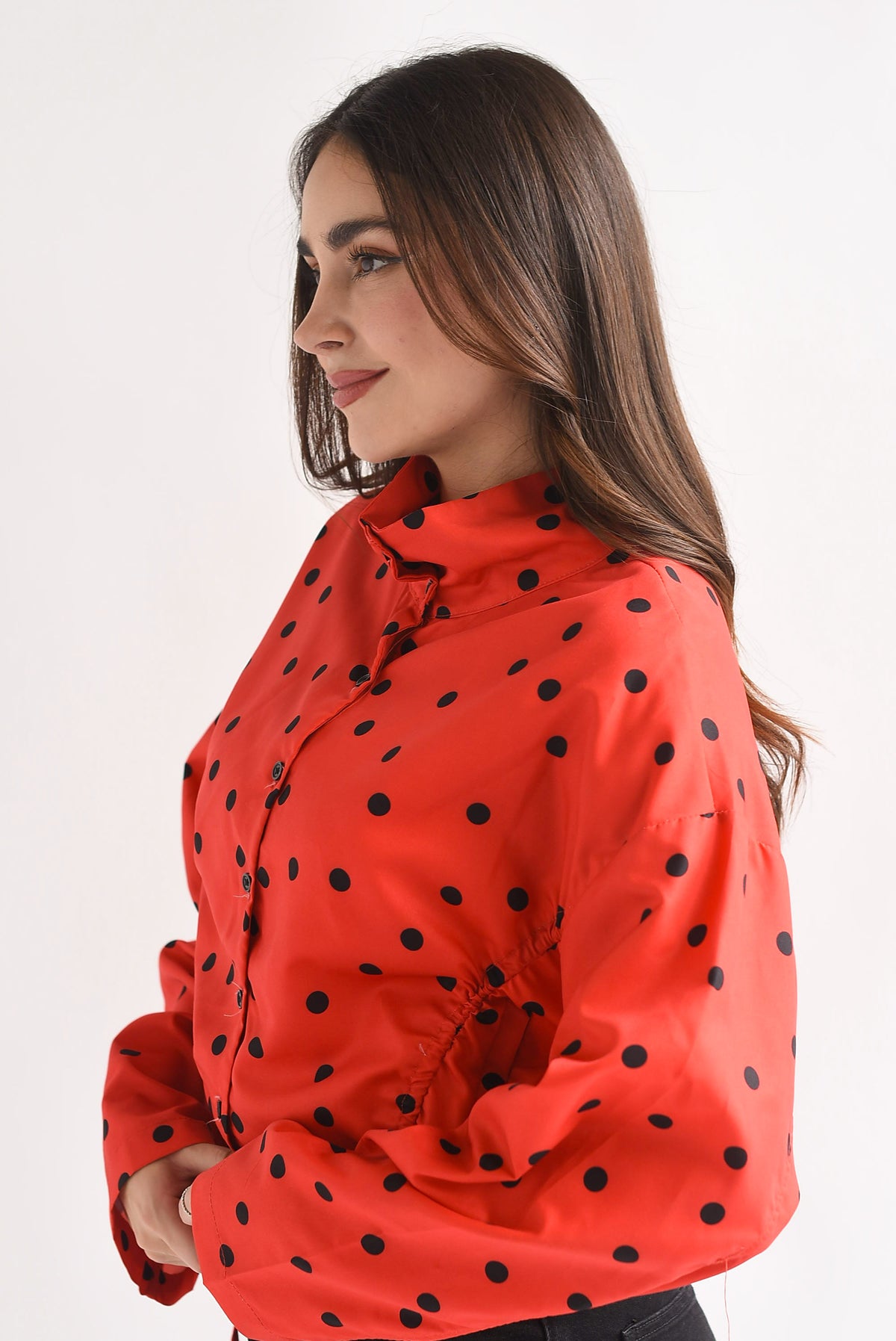 Chamarra jareta polka dots