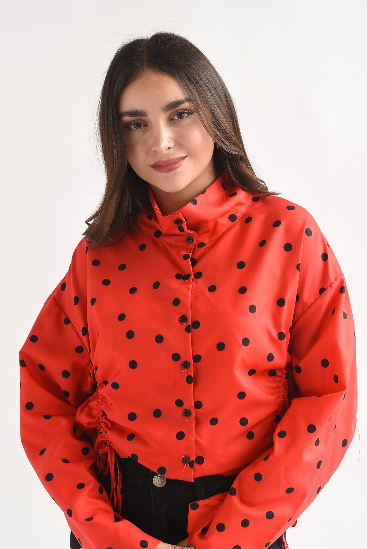 Chamarra jareta polka dots
