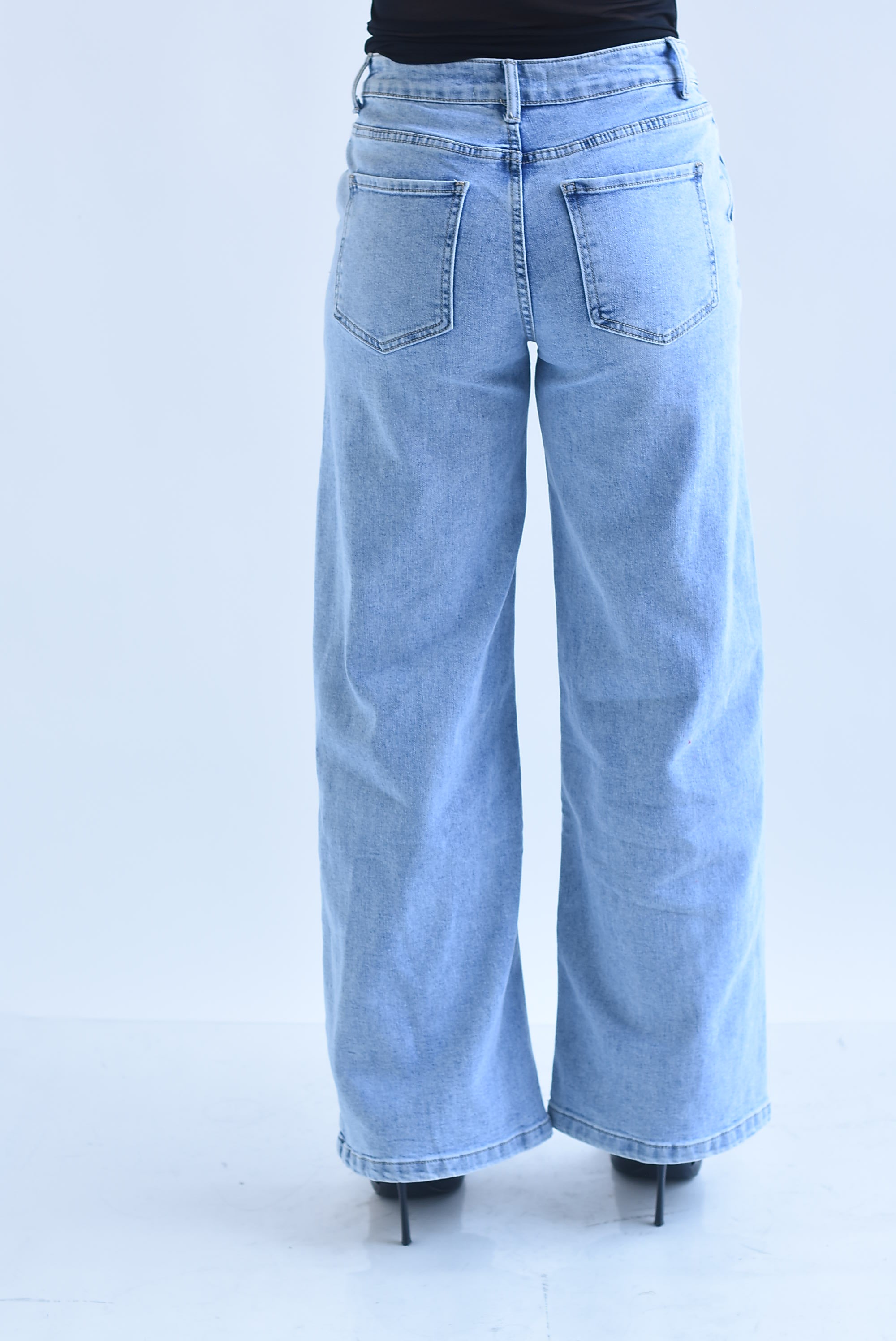 Jeans wide leg stretch