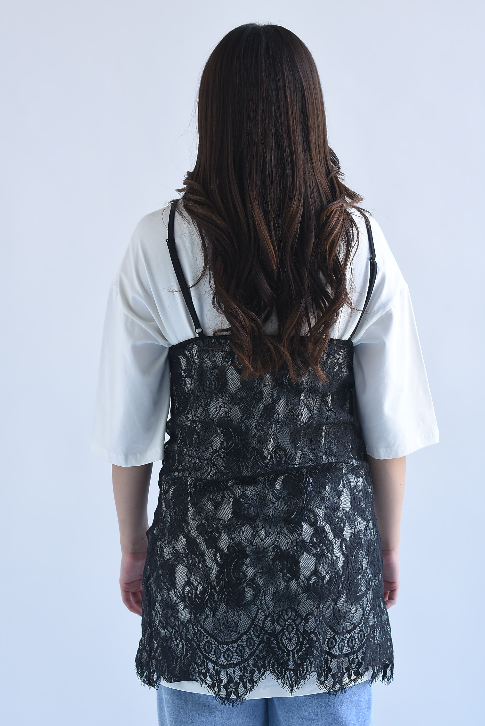 T-Shirt dress vestido encaje