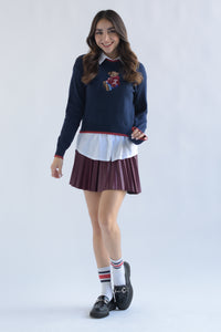 Fashion Styled Sweater oso hoddie Azul Marino