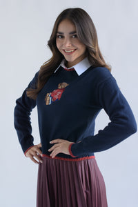 Fashion Styled Sweater oso hoddie Azul Marino