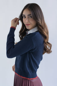 Fashion Styled Sweater oso hoddie Azul Marino