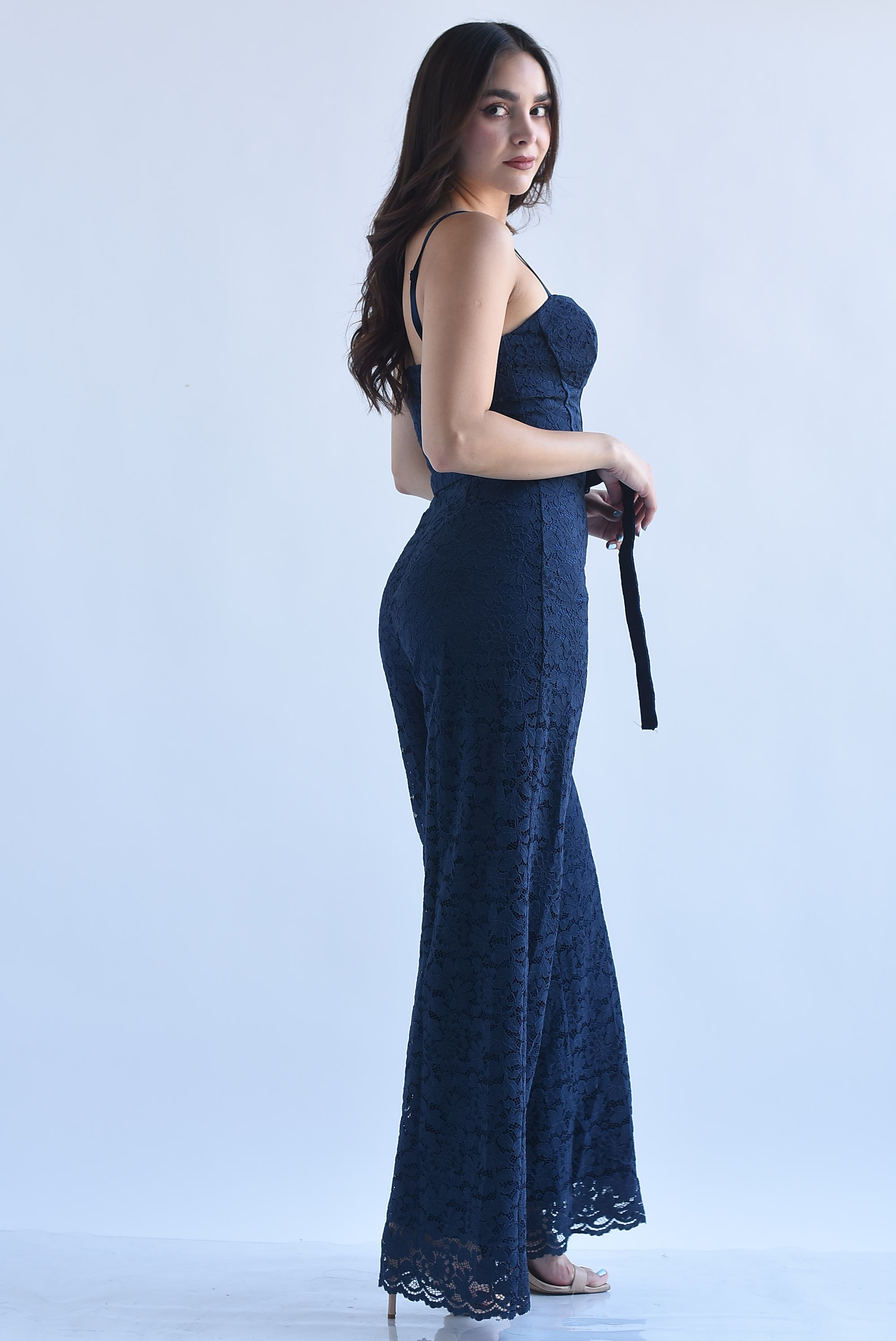 Jumpsuit top corsetero encaje