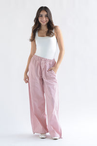 Fashion Styled Pantalón jaretas costuras Rosa Baby