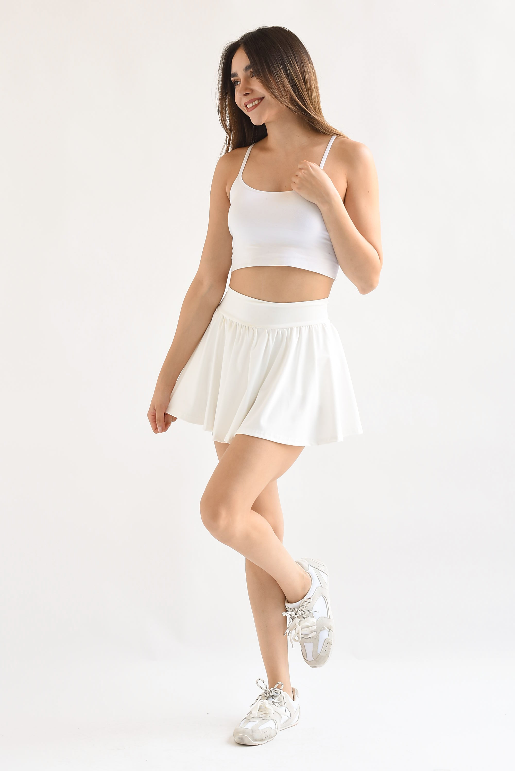 Falda deportiva pádel Blanco