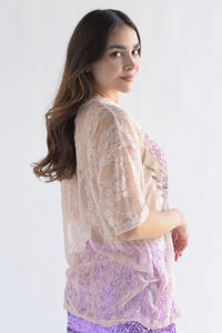 Fashion Styled T-Shirt encaje Rock n Roll Blush
