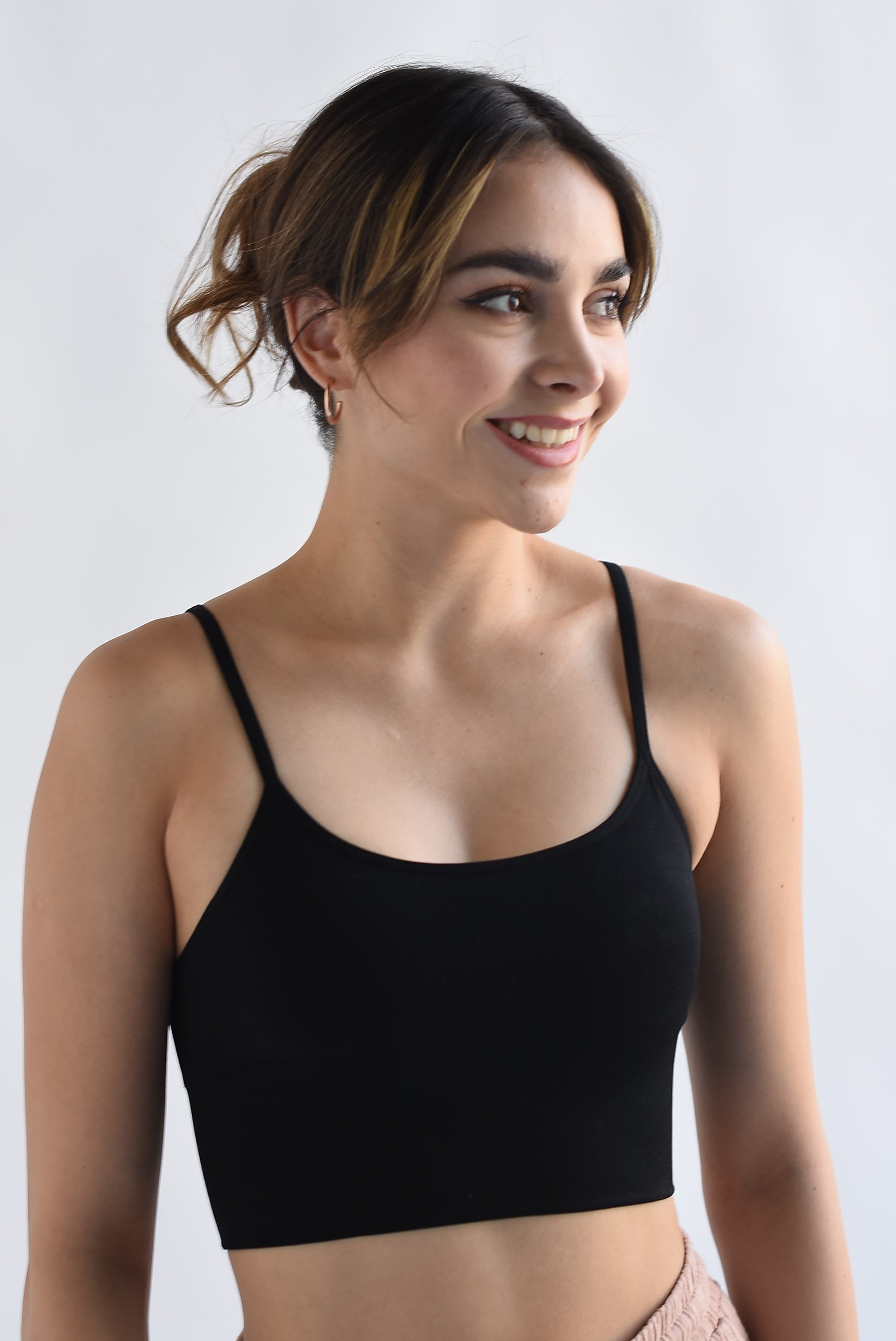 Top Underwear tirante ajustable Negro