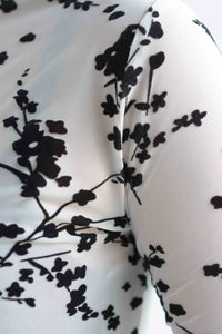 Fashion Styled Set Falda y Blusa mesh flores Ivory
